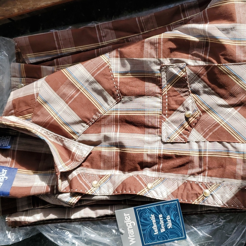 Wrangler 3xl plaid shirt